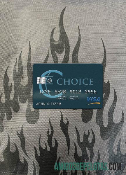 Belize Choice Bank Visa Card Photolook Frente exemplo real